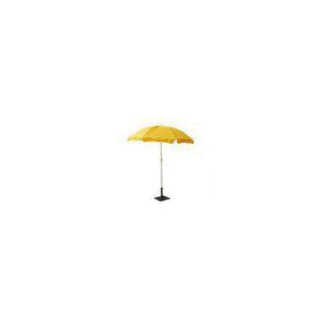 1180cm Yellow Sun Beach Umbrella , Polyester UV Protection Umbrella
