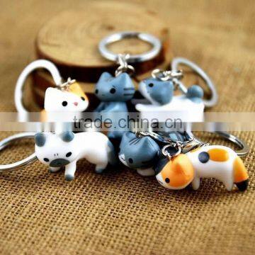 Neko Atsume Cartoon Toys Figure Pendant Japanese Anime Keychain Set Of 6