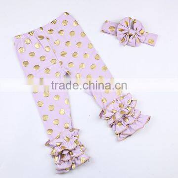 3-6 Months Baby Girl Kids Baby Icing Ruffle Pants Bottom,ruffle Capri Pants Leggings,triple Ruffle Pants Knit photo-4