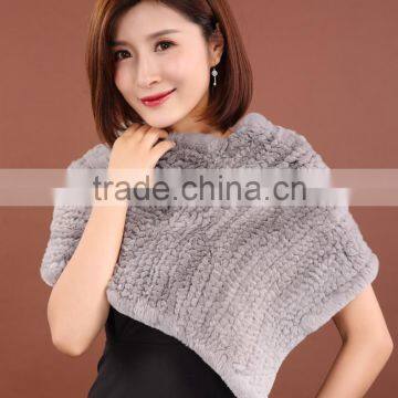 SJ785 New Arrival Christmas Rex Rabbit Fashionable 2016 Winter Poncho Cheap