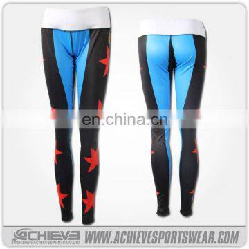 Fitness leggings comfortable sublimation printed yoga wears /popular leggings