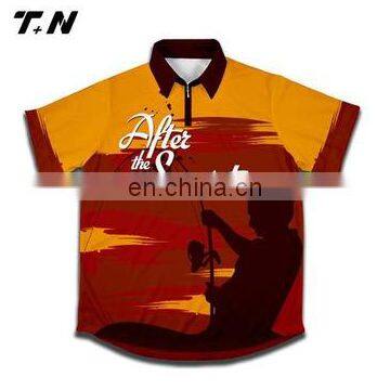 custom sublimated short sleeve fishing shirts