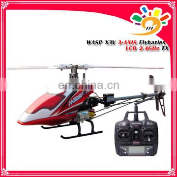 FAMOUS BRAND SKYARTEC HWX3V-03 WASP X3V 3-AXIS LCD 2.4GHz FLYBARLESS RC HELICOPTER RTF