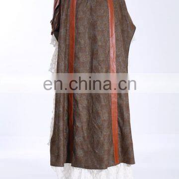 Steampunk Short Front Long Back Skirt With a Pocket photo-2