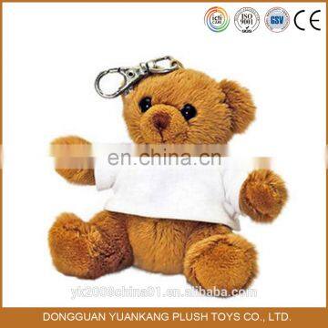 Stuffed Grey Elephant Plush Keychain Toy With Big Ears