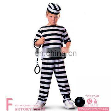 Child Jr.police officer prisoner firefighter halloween costumes for kids