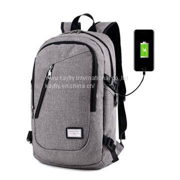 USB mobile charge High-quality Zipper hidden Anti theft laptop bags backpack