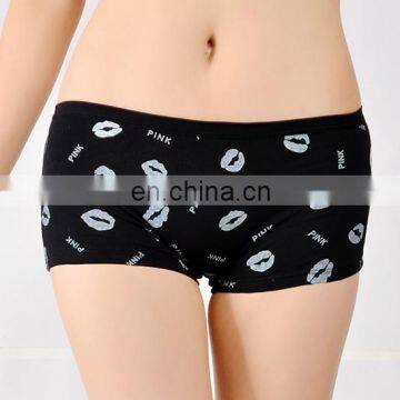 lip printing ladies cotton underwear sex girls photos