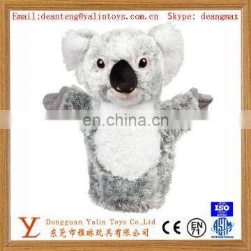 Favorable plush cute koala bear hand puppet toy for sale