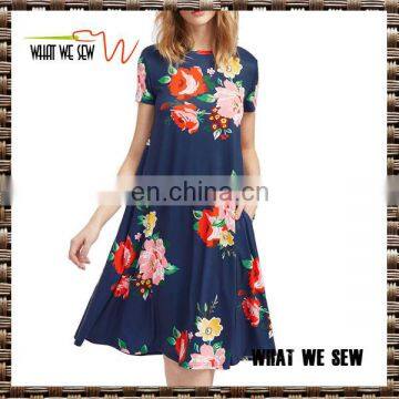 Custom Summer Fashionable Flower Print Dress by Best Manufacturers in China photo-3