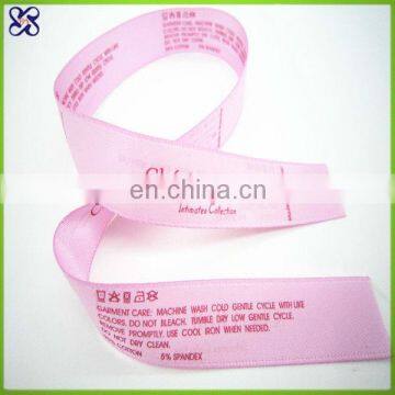 eco-friendly printing ribbon care label wash label satin label