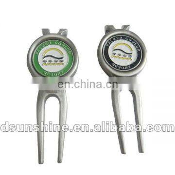 divot repair tool with ball marker