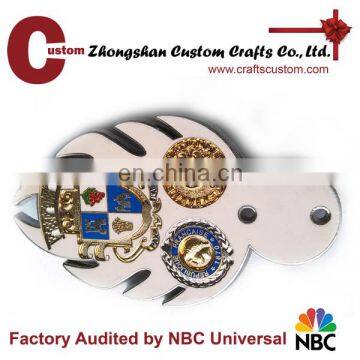 Wholesale custom zinc alloy enamel uniform school badge school emblem