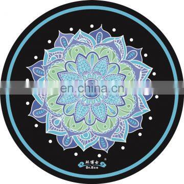 Eco Friendly Good Texture Digital Printing Round Suede Natural Rubber Yoga Mat photo-5