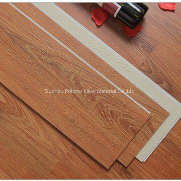 SPC floor plastic flooring sheet tiles slotted click lock 3.5mm thickness 0.7mm wear layer