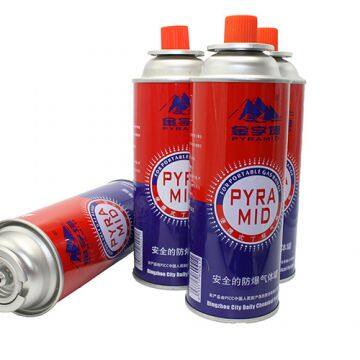 Low pressure empty gas bottle butane gas cartridge