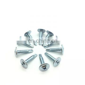 zinc coated Button Head Truss Wafer Head Self Drilling Screw