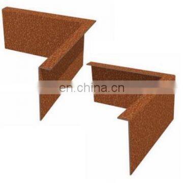 Corten Steel Lipped Corner Edging