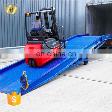 7LYQ Shandong SevenLift mobile adjustable loading ramp for a container