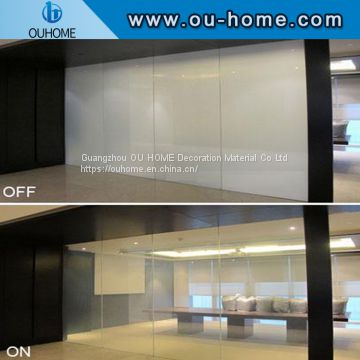 Intelligent smart electric switchable film for glass transparent to white color