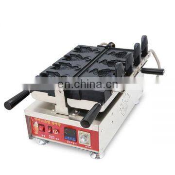 Wholesales Price Commercial Taiyaki Ice Cream Cone Making Machine Korea Fish Shape Waffle Cone Machine