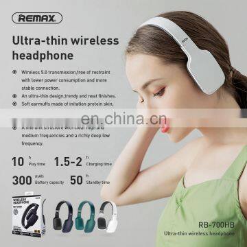 Remax 2020 New Arrival Ultra-thin 5.0 Wireless Transmission Connection Bluetooth Headphone photo-7