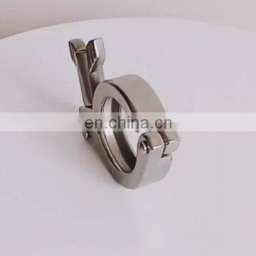 Wholesale price 1.5" SS304 heavy duty single pin clamp fitting connection stainless steel sanitary flange clamp