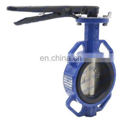 Bundor10 Inch Handle Wafer Type With Pin Wafer Butterfly Valve