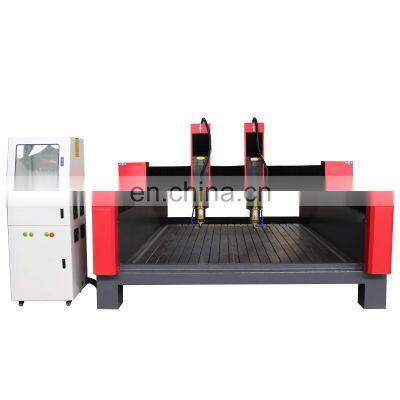 Best price cnc granite cutting machine two heads stone cnc router machine for marble