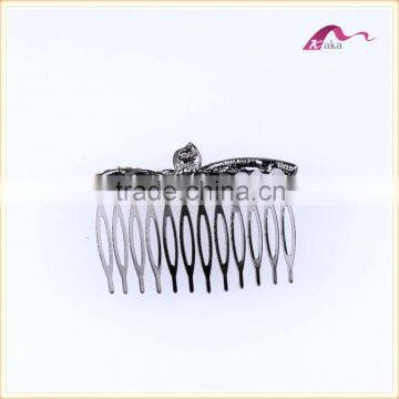 China Factory Price Girls Fashion Women Metal Crystal Flower Hair CombS Headwear Accessory photo-3