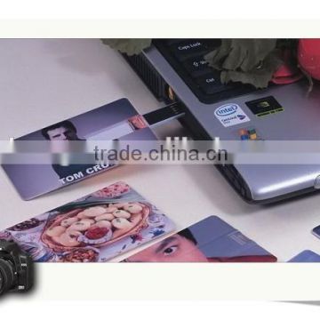 Business card usb flash drive with plastic and mental material 32MB-64GB