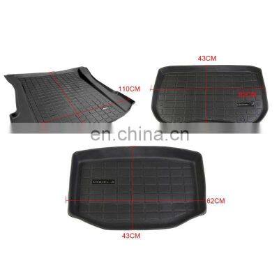 Trunk Front and Cargo Durable Mat Car Accessorie for Tesla Model 3 Black Thermoplastic Elastomer Modification Pad Auto Accessori photo-2