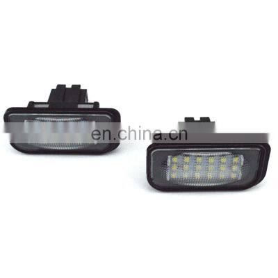 Carest 2pcs White Led License Plate Light For Mercedes Benz W203 Car Number Plate Lamp For Benz W203 4Door 2001-2007