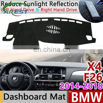 for BMW X4 F26 2014 2015 2016 2017 2018 Anti-Slip Anti-UV Mat Dashboard Cover Pad Sun Shade Dashmat Protect Carpet Accessories