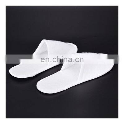 1/5 Pairs White Towelling Open Closed Toe Hotel Disposable Slippers Hotel Slippers Disposable Spa Shoes