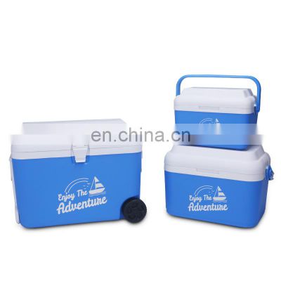 Insulated 8L 22L  50L Outdoor Plastic high quality Cooler Box For Meat Transportation Ice Chest Cooler box set