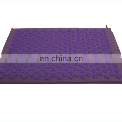 Top sale Lotus shape private label cotton canvas plastic acupressure spike mat Indian manufacturer