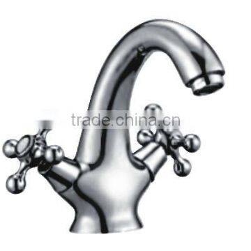 Unique Bathroom Faucets Double Handle Ornate Wash Basin Faucet