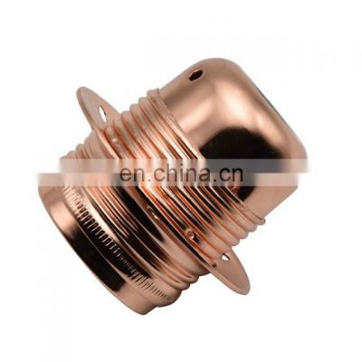 E27 Socket Vintage Edison Screw Bulb Bases Metal Alloy Plating Lamp Holder E27 Pendant Light Sockets