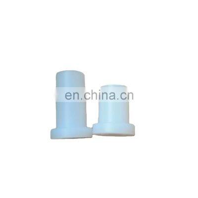 White delrin flanged plastic bushing nylon bushing