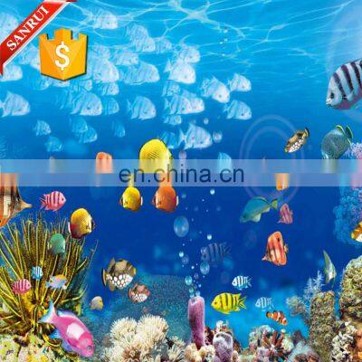 Micro Crystal Seaworld Porcelain Wall Tile 3d Fish Shop Wall Tile photo-5