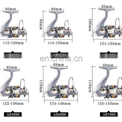 2021 новый рыболовный катушка с полуметаллическим рукояткой для бросания на пляже и у скал, катушка спиннинговая photo-2