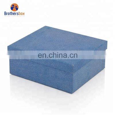 High End Custom Cardboard Packaging Blue Shoe Gift Box