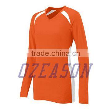 Wholesale Fashion Plain Long Sleeve Volleyball Jerseys for Women Supplier's Choice photo-4