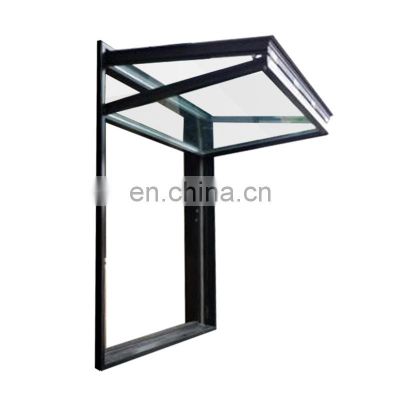 Cheap Price Aluminium Vertical Folding Window Black Aluminum Bi-folding Window