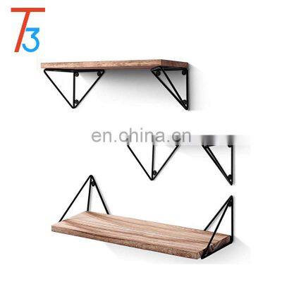 Floating shelf wall mount 3-piece, antique wood ledge for living room bedroom bathroom