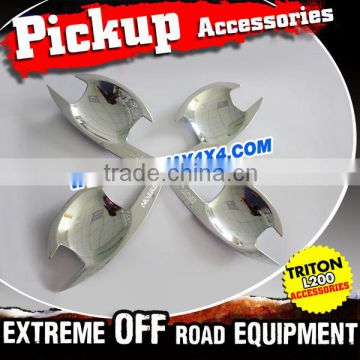 2015 Auto Car Accessories Chrome Door handle bowl Cover For 2015 Triton L200