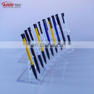 10pcs pencil holder custom clear acrylic pen display stand