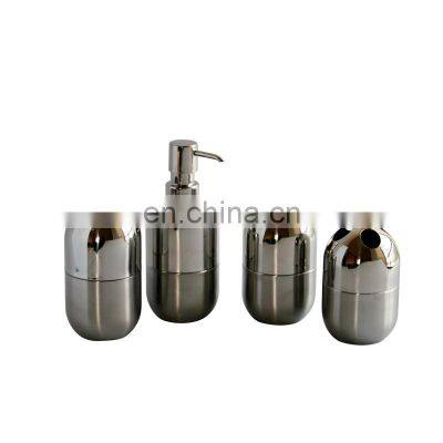 Набор из 5 предметов ванных принадлежностей. Серия ванных принадлежностей из нержавеющей стали с зеркальным покрытием photo-2