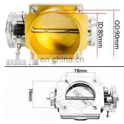 100MM THROTTLE BODY PERFORMANCE INTAKE MANIFOLD BILLET ALUMINUM HIGH FLOW